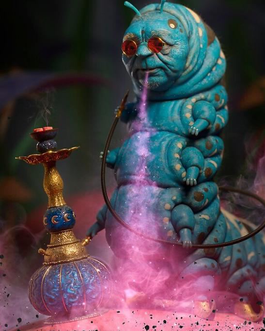 Caterpillar costume illustration