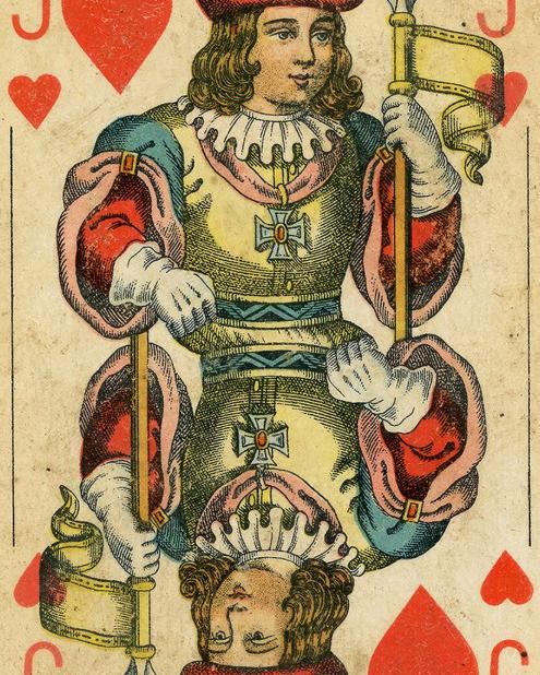 Knave of Hearts costume illustration