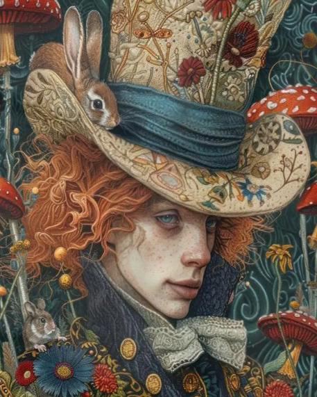 Mad Hatter costume illustration