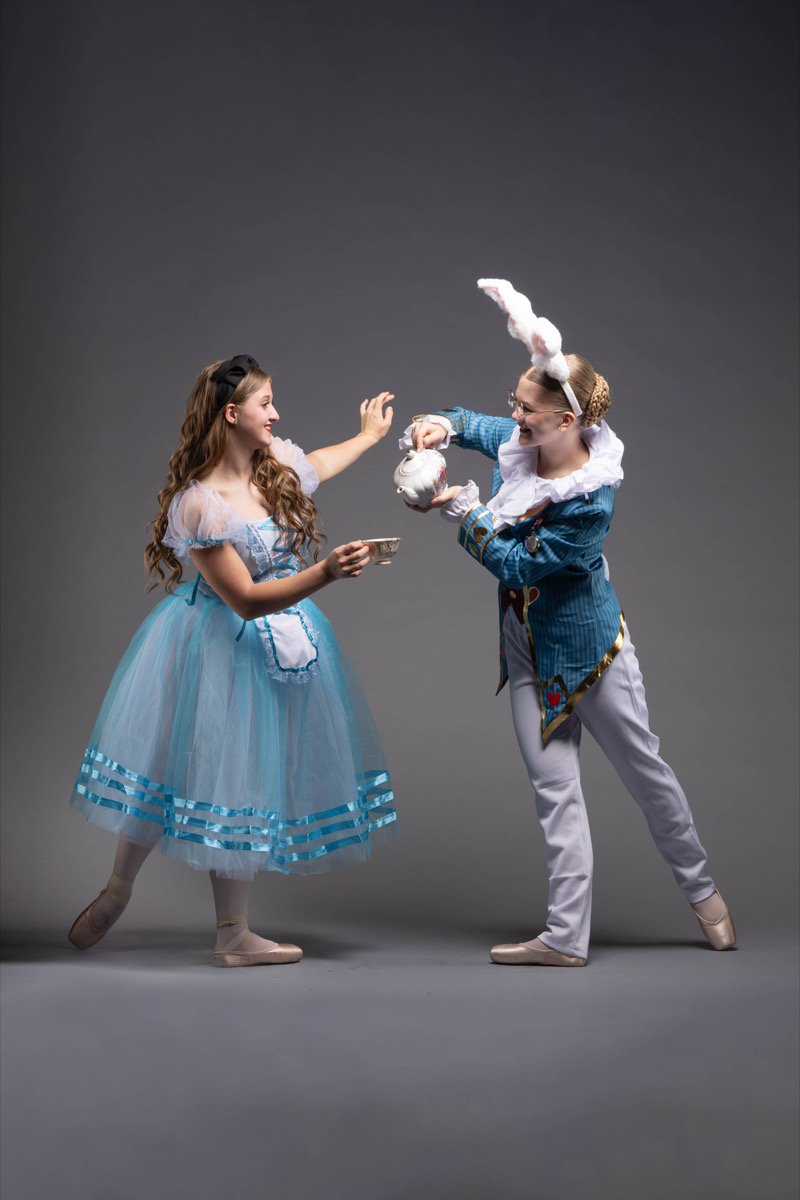 Festival City Ballet dancers in Alice in Wonderland tea party scene